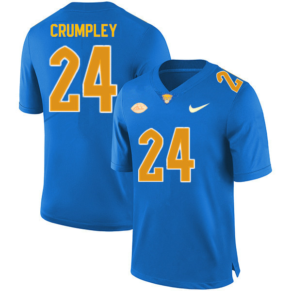 Men #24 Tamarion Crumpley Pitt Panthers College Football Jerseys Sale-Royal